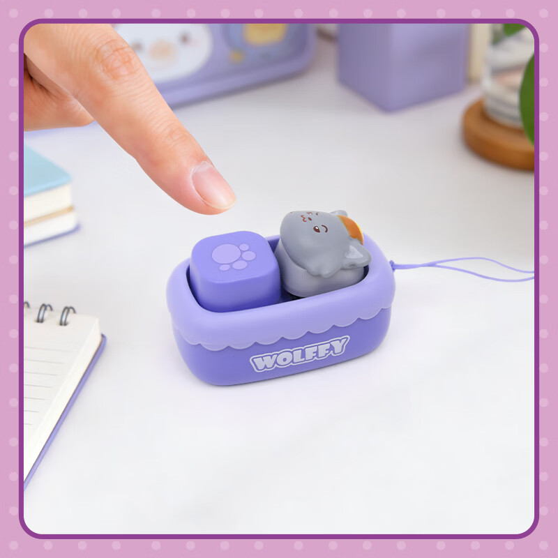 实丰文化 SHIFENG CULTURE SF喜羊羊与灰太狼解压神器键盘键帽挂件摆件盲盒办公室生日女神礼物 重返古古怪界（随机四款不重复）