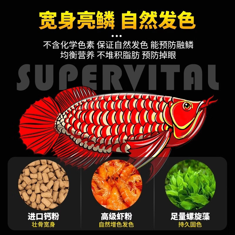 速倍妥龙鱼饲料红龙金龙银龙优质鱼食观赏壮骨增体鱼粮高蛋白颗粒 龙鱼饲料260克(送两包尝鲜)大颗粒适合30以上龙鱼