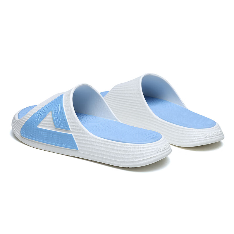 匹克(PEAK)态极漫游拖鞋男夏季凉鞋一字拖户外踩屎感沙滩凉拖鞋情侣款女拖鞋 乳白/蓝 44