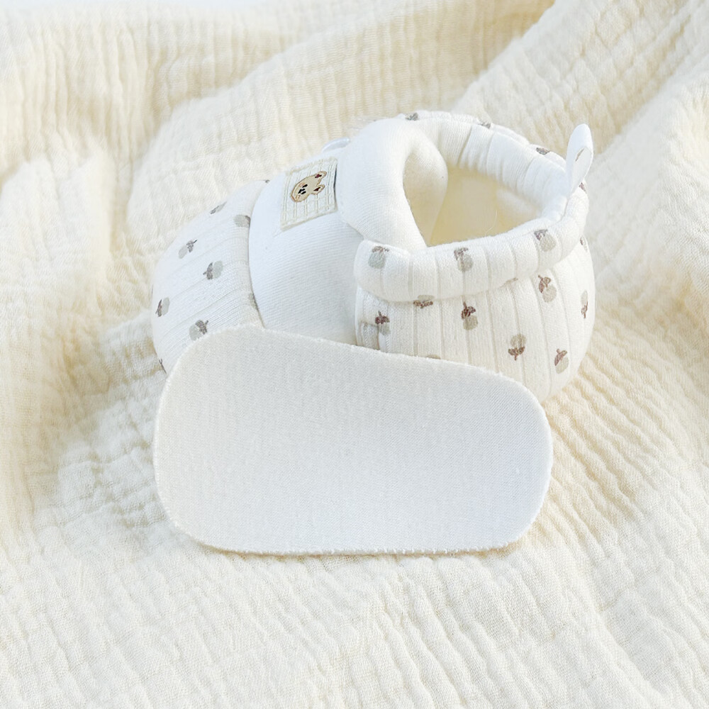 春夏宝宝鞋0-6-12个月婴儿鞋软底步前鞋透气不掉鞋秋9新生小月龄 杏色星星小熊星边扣单鞋单层单层 15 125mm 参考8-14个月