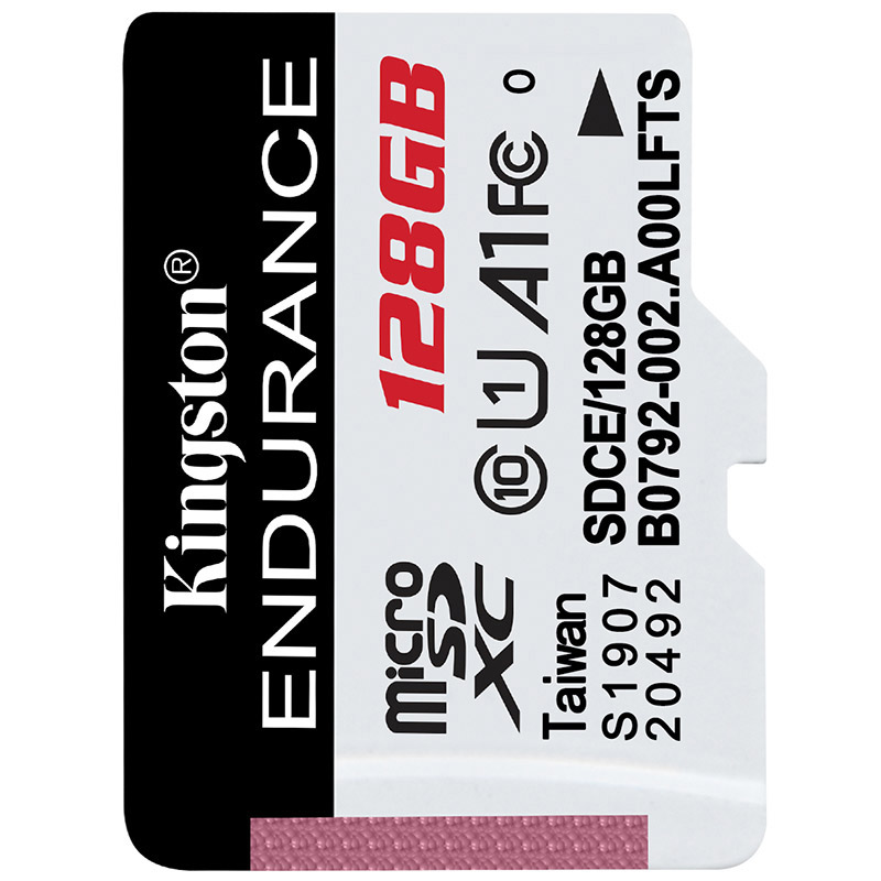 金士顿（Kingston）128GB 读速95MB/s U1 A1 行车记录仪&家庭监控摄像专用 TF（MicroSD）存储卡