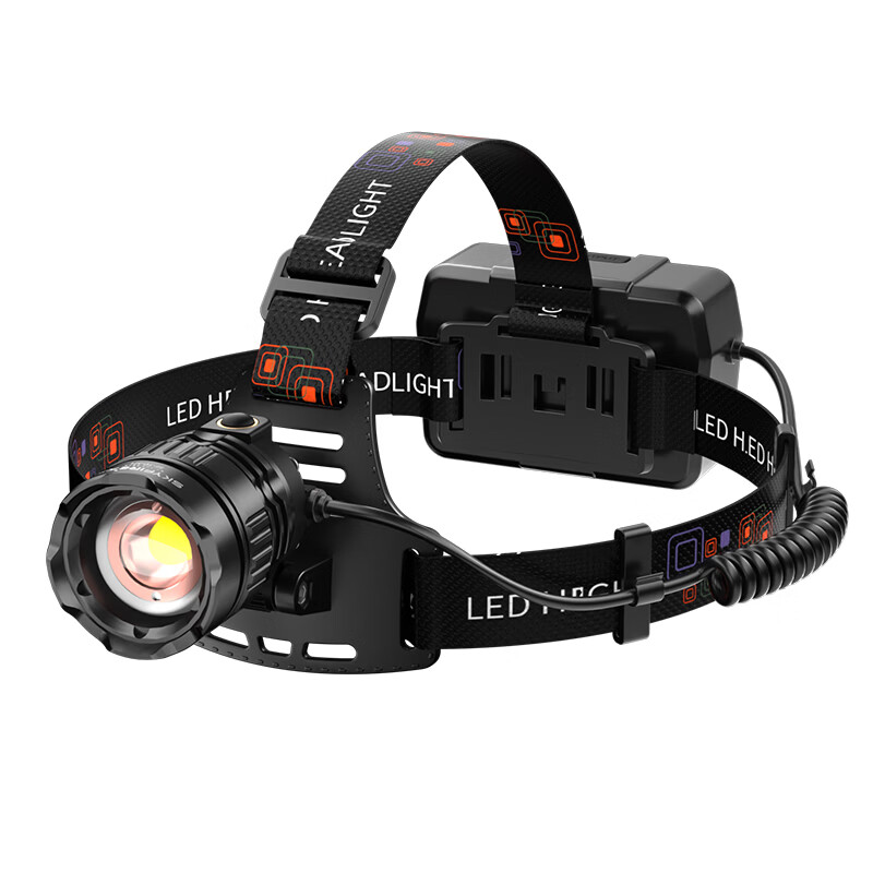天火头灯强光变焦充电l超长续航头戴式赶海钓鱼夜钓72小时50000w SST90灯芯白激光丨16H续航【3节电池】