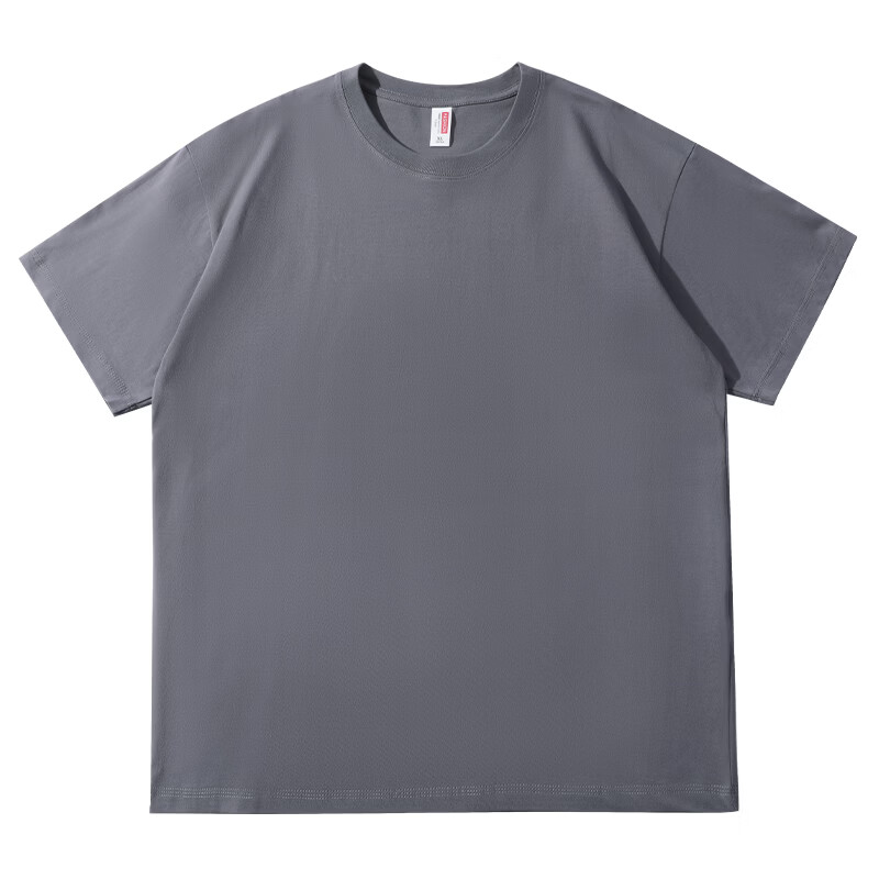 凡客诚品vancl 短袖T恤全棉圆领夏装男女同款 深灰 2XL （建议150-180斤）