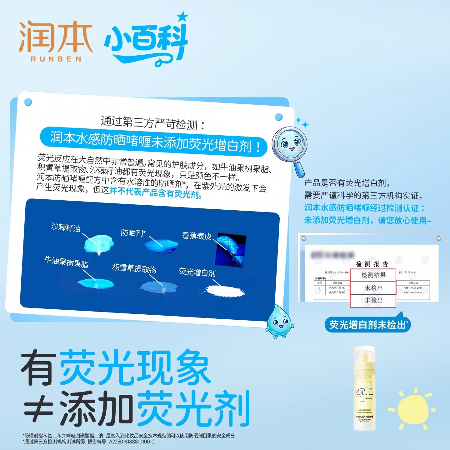 润本(RUNBEN)儿童防晒霜透明啫喱婴儿宝宝女童专用纯物理隔离紫外线防晒乳 50ml 【清爽速成膜】透明防晒啫喱