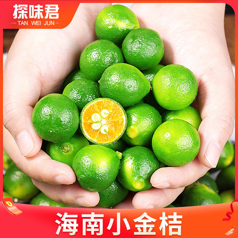 正宗海南小金桔鲜青金桔柠檬水果当季皮薄小青柠桔金橘奶茶专用 250g 510g一级果中小果