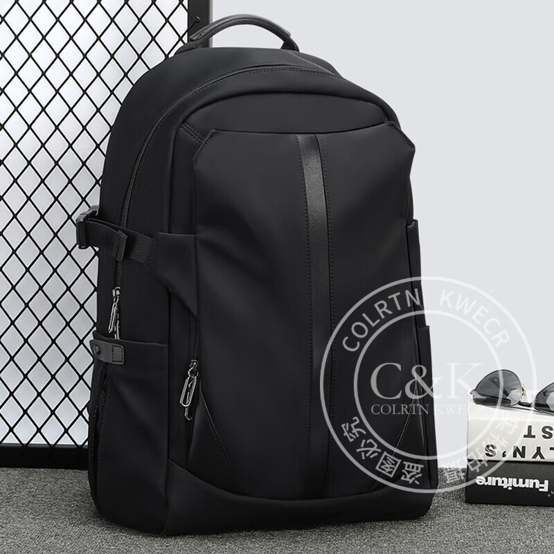 Colrtn Kwecr  男士新款旅行包大容量双肩包户外防泼水登山包耐磨书包奢侈品男 黑色大号54*40*20（16英寸）