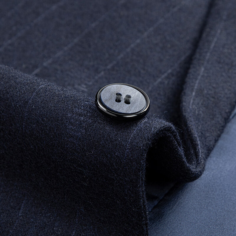 罗蒙(ROMON)含羊毛商务休闲西服男新款简约单西外套中青年时尚百搭西装 蓝色 180A 50