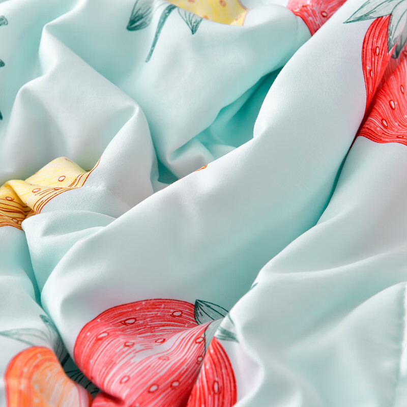 雅鹿软糯水洗棉夏被学生夏天凉被子 莓丽人生 150*200单夏被