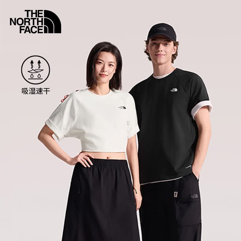 北面T恤男户外时尚透气休闲棉半袖短袖 8GX4 QLI 2XL