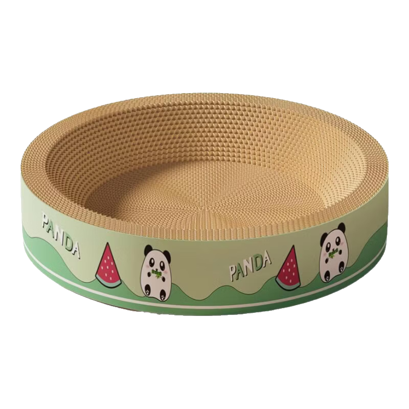 瓜洲牧圆形猫抓板耐磨不掉屑椭圆形猫抓盆特大号四季通用猫窝猫爪板耐抓 圆形密度升级巨无霸【适合31斤内】送猫薄荷