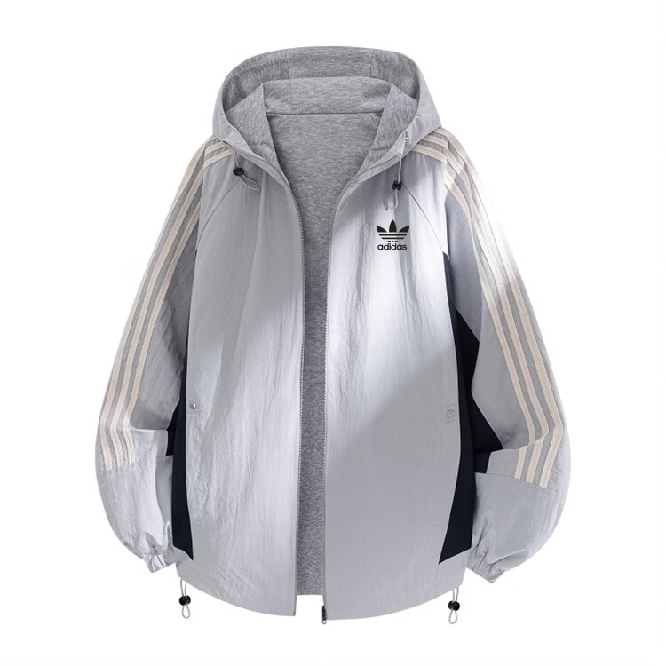 Y-3阿迪三叶草新款春秋季休闲运动连帽卫衣双面穿男女同款时尚百搭潮 藏蓝色 M 建议体重90~110斤