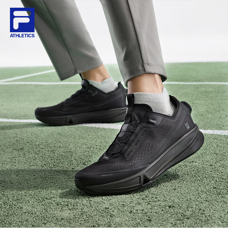 斐乐（FILA）王阳同款男鞋BOA AURA 1+健身房跑步鞋2026夏季新款跑鞋运动鞋子 黑-BK 42