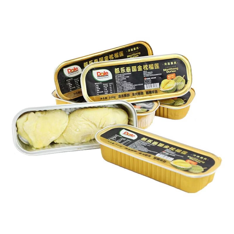 都乐Dole 泰国金枕冷冻榴莲肉 烤榴莲 无核纯肉 单盒100g*5盒装