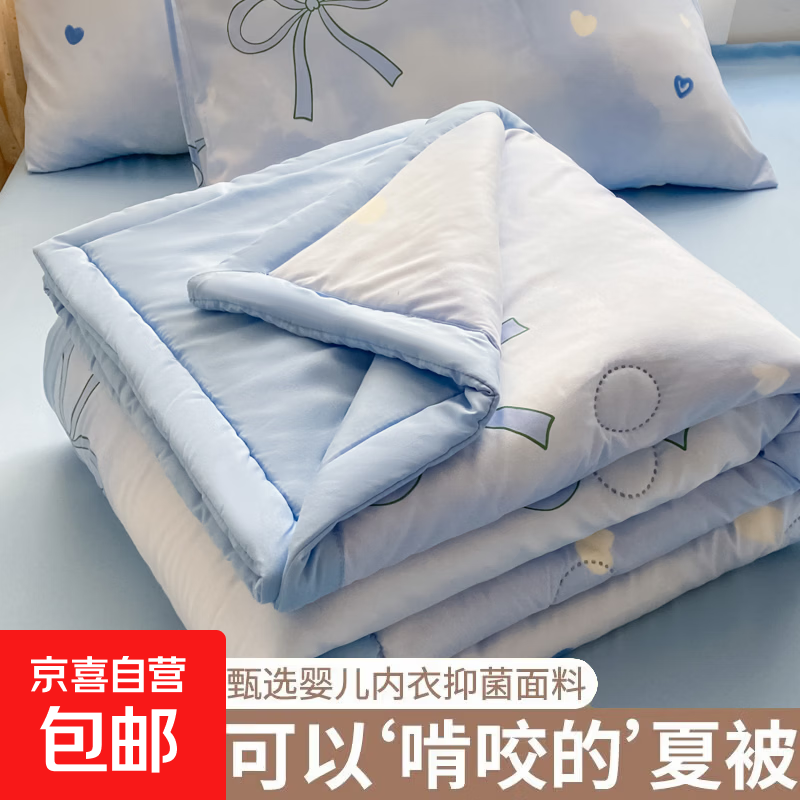 南方生活空调被夏凉被可机洗夏被夏季非纯棉全棉四季通用2025新款 梦幻蝴蝶结 200x230cm【双人加大空调被】