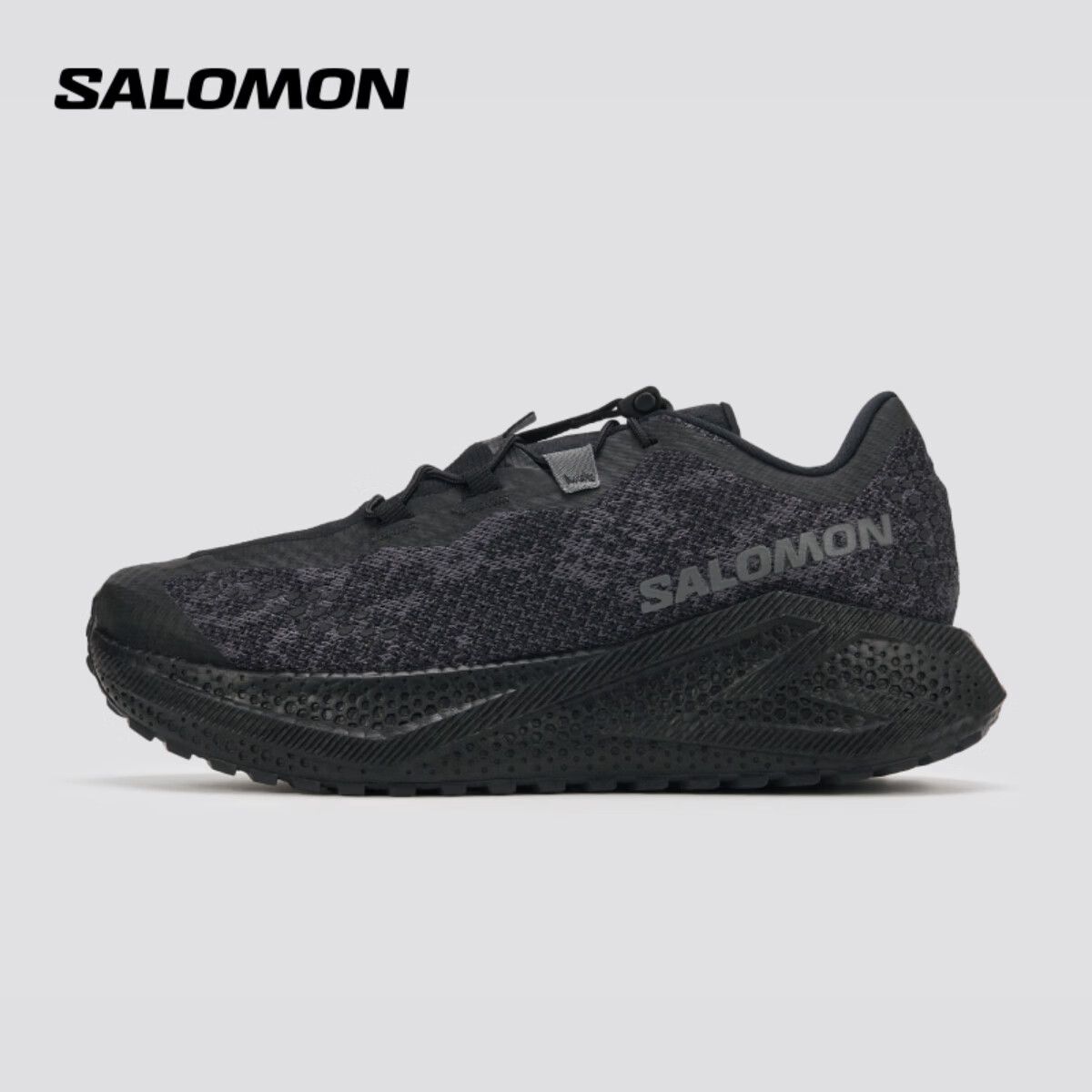 萨洛蒙（Salomon）男款 户外运动白敬亭同款舒适透气缓震跑步鞋AERO GLIDE 4 GRAVEL 黑色 491744 41 (UK7.5丨 41 1/ 3)