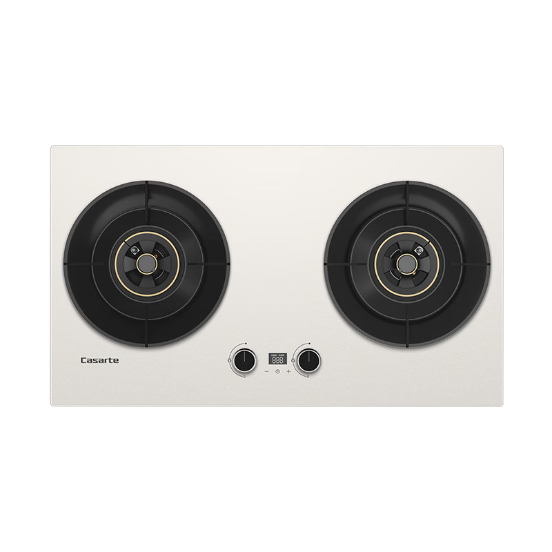 卡萨帝（Casarte）小炫风天然气燃气灶双灶 家用节能台嵌两用 嵌入式煤气灶灶台 74%热效 5.2kw猛火定时 可调节z7白
