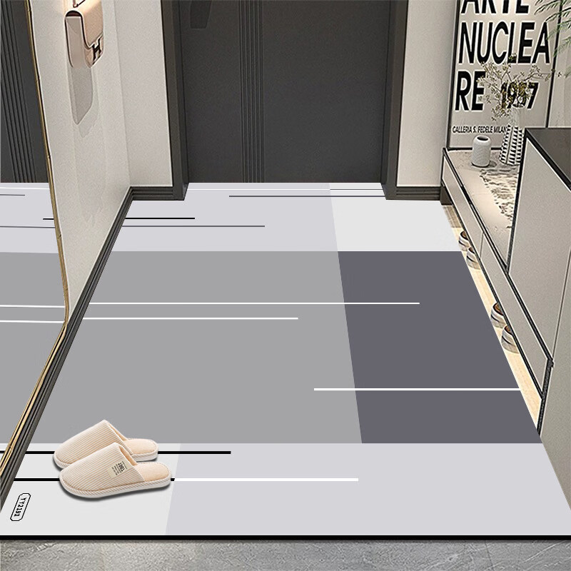 DONOYA 多罗亚硅藻泥入户门地垫门口入户地垫轻奢高级2026新款地毯门口入户脚垫 60*90cm【全新升级/吸水防滑防污】 硅藻泥地垫YY3992 3.5毫米