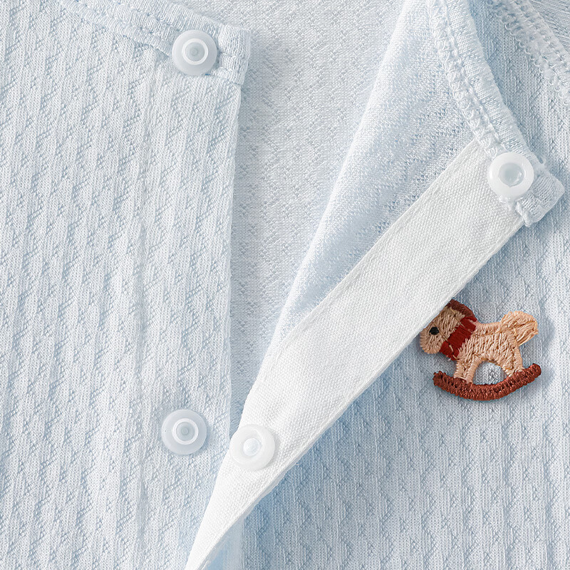 wua·wua婴儿短袖衣服夏季薄款透气宝宝连体衣幼儿睡衣洋气包屁衣夏装镂空 黄色 25度以上 90cm 【12-15月体重18-26斤】