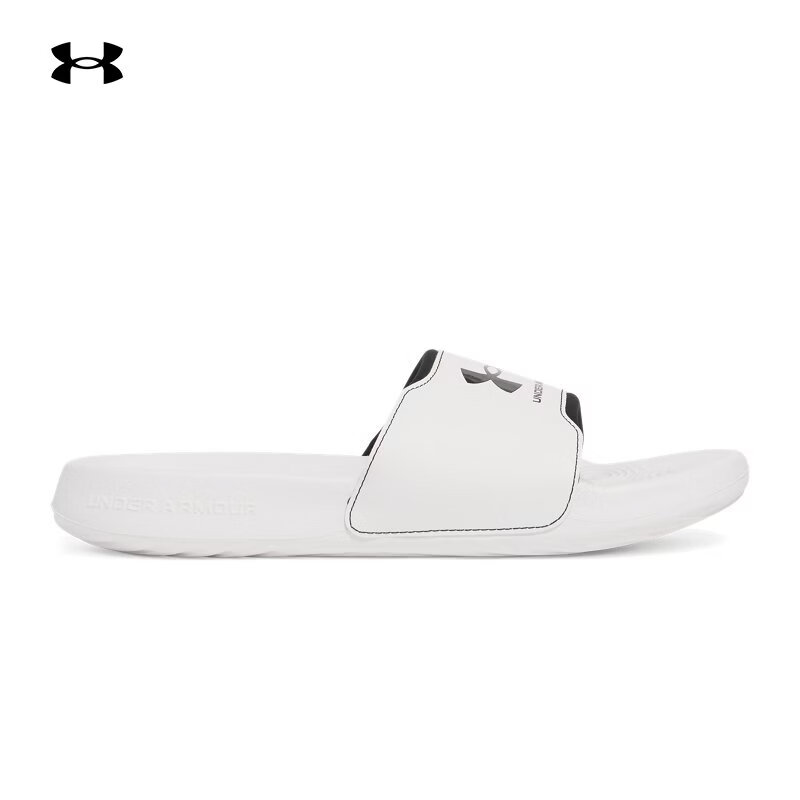 安德玛（Under Armour）UA夏季Ignite男子轻质运动休闲拖鞋3027219 白色100 42.5