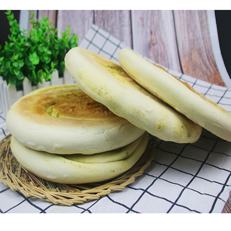 虎钢馋甘肃特产白锅盔苦豆饼地方小吃450g*3个 咸味
