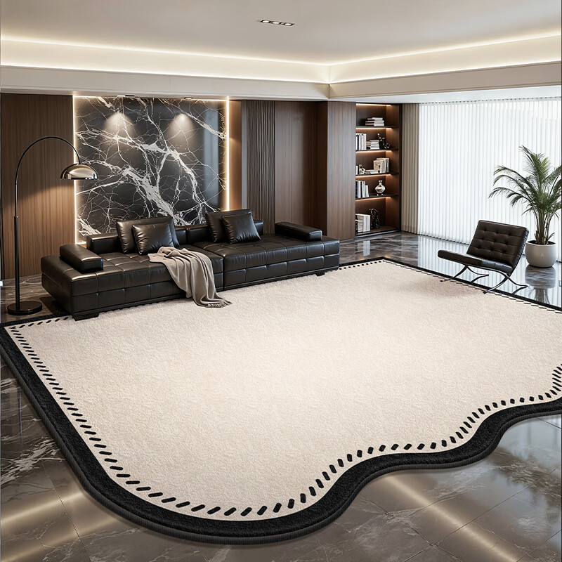 Y U-LIVE地毯客厅异形2026新款轻奢高级感免打理免洗可擦沙发卧室地垫防水 S仿羊绒-波本异形 定制请联系客服【享优惠】