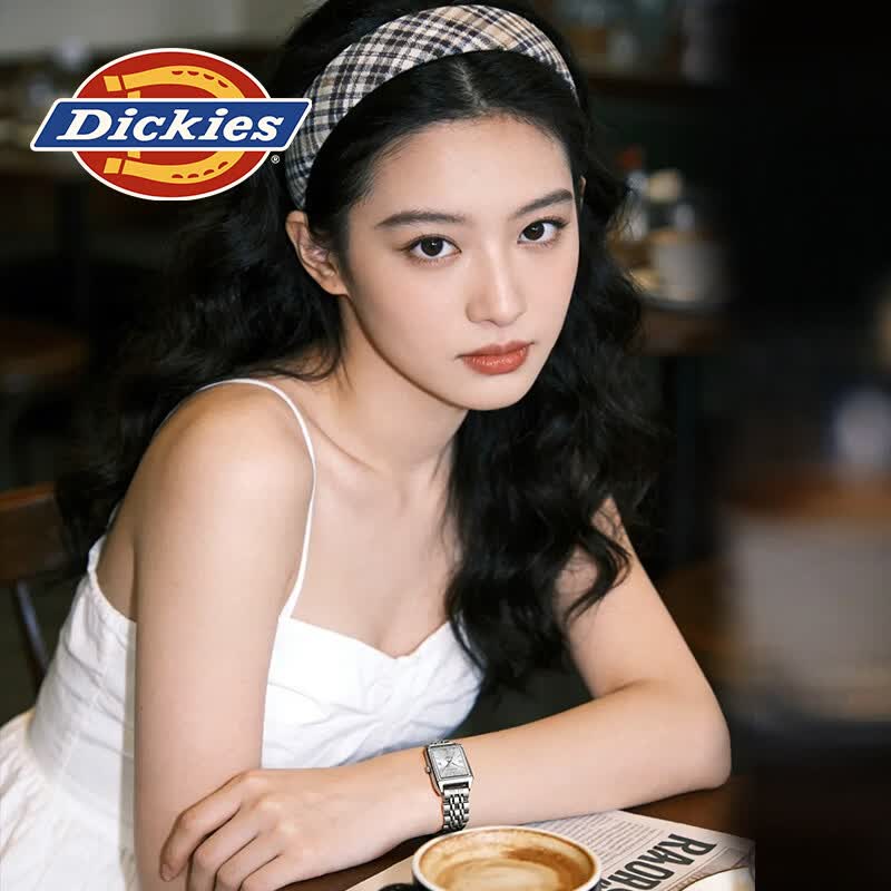 Dickies手表女新款ins轻奢小众腕表简约女表时尚百搭石英表送女生日礼物 250F60LYXCL-779L1-7SSY【皮带白表盘】