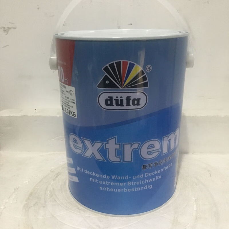 都芳(dufa)净白环保内墙漆耐擦洗涂料无味乳胶漆 5升 5l
