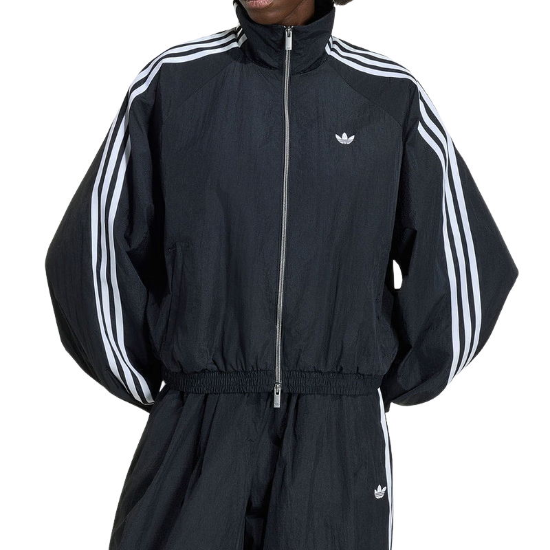 阿迪达斯（adidas）三叶草外套女 2026夏季新款女漏斗领运动宽松早春薄梭织外套 KY5045 M