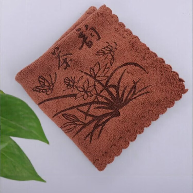 讲茗堂鱼藻纹手工鎏银999鎏银功夫茶具茶壶茶杯礼盒装送长辈领导男 赠品-茶巾