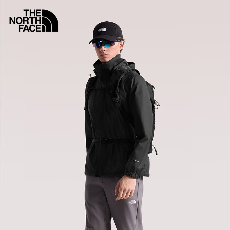 The North Face北面硬壳冲锋衣男防水户外春夏新品 宇宙黑/JK3 3XL
