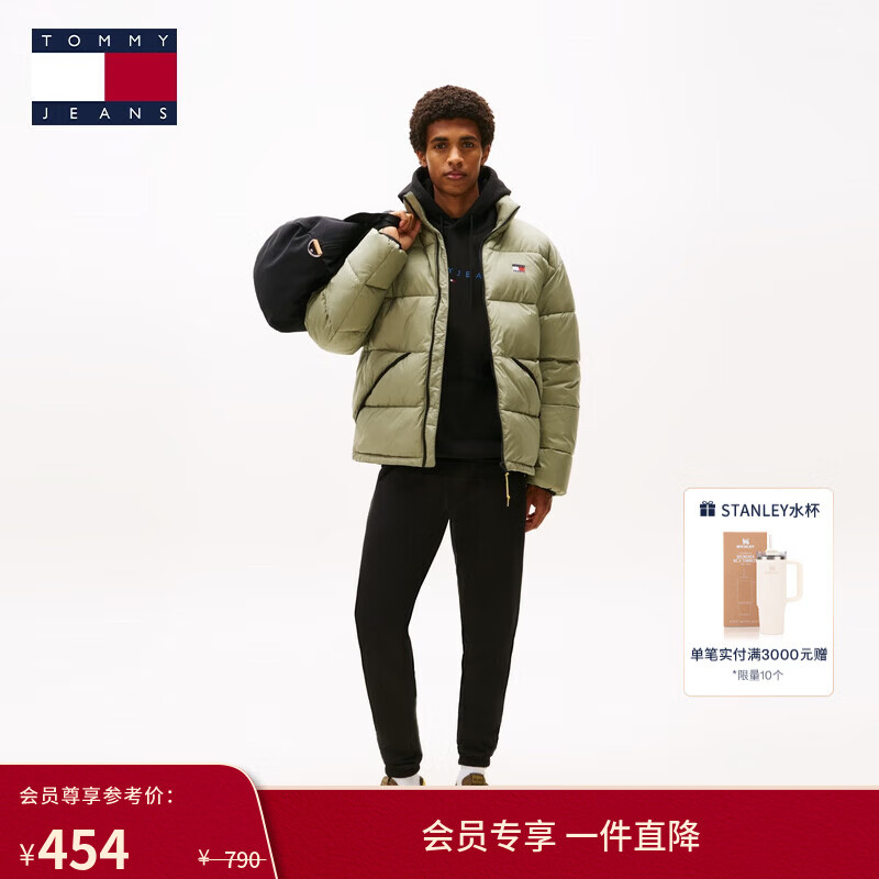 TOMMY JEANS�ﶬ��װ��ʽ���ų����������������г����˶��ܲ���֯���� ��ɫBDS �ﶬ��ɫ 686.0Ԫ����686Ԫ/����