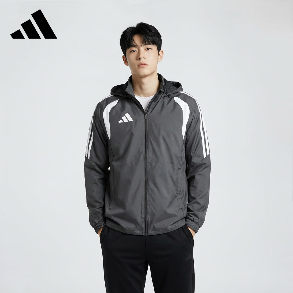 阿迪达斯（adidas）男 足球系列 TIRO26L WB 梭织夹克 JY9733 黑色 M
