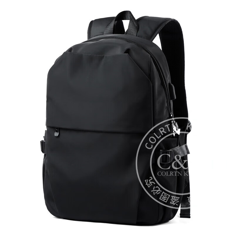 Colrtn Kwecr 男士双肩包新款大容量牛津布电脑包初高中生书包旅行包奢侈品 黑色大号50*31*14(17.3英寸)