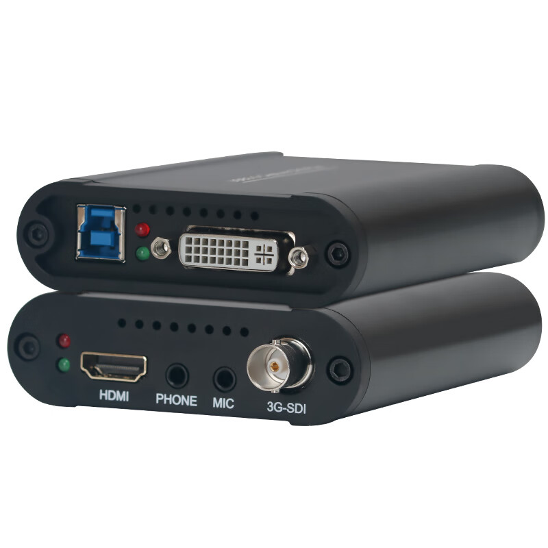 优霆SDI视频采集卡USB3.0接电脑VGA或DVI多功能采集盒钉钉腾讯视频会议游戏教学直播B超斗音快手OBS录 SDI/DVI/VGA多功能采集卡 USB3.0采集盒