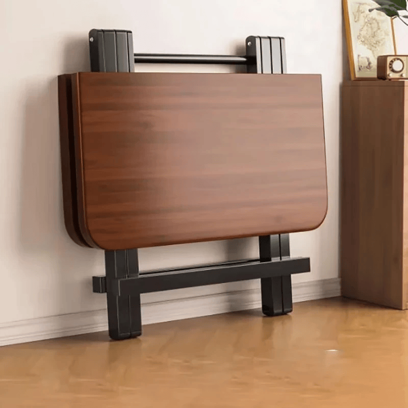 景彩餐桌折叠桌子家用饭桌户外桌麻将桌电脑桌方桌JDZ17胡桃色80cm