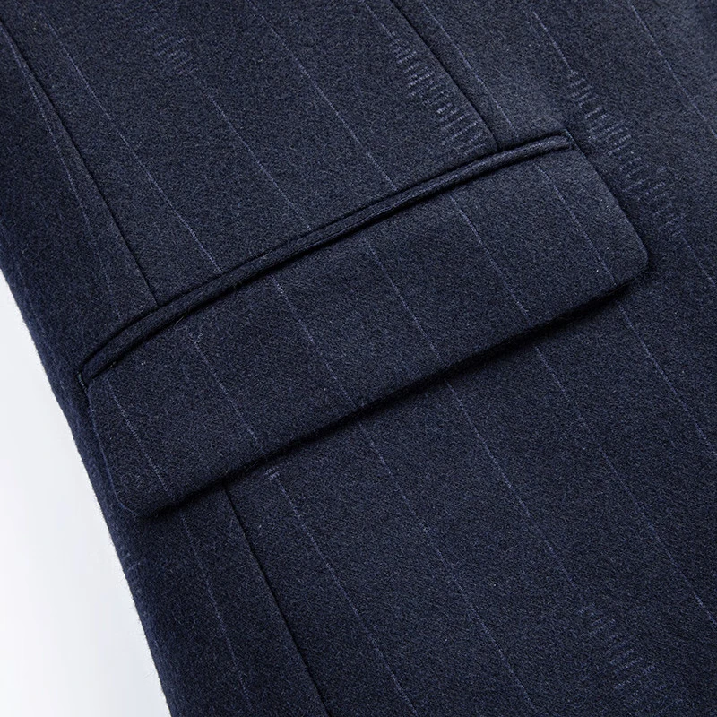 罗蒙休闲小西装男商务修身单西上衣中青年男士西服职业上班外套男正装 藏青色 52 185/100A 【建议160-175斤】