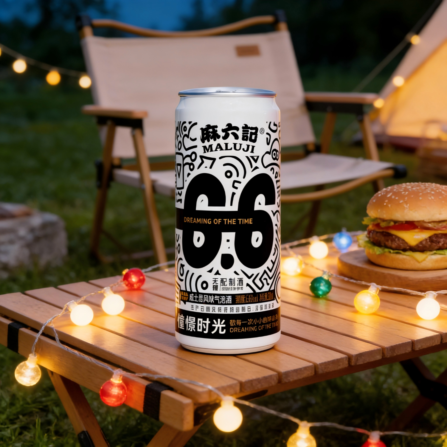 麻六记威士忌风味气泡酒微醺小酒 6.6度 320mL 6瓶