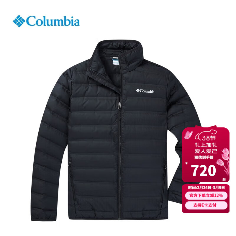 ���ױ��ǣ�Columbia�����������������ﶬ�¿�650�����������ѹ��ů���޷���WE9860 010 /��ɫ XL /185/104A ��������163G��