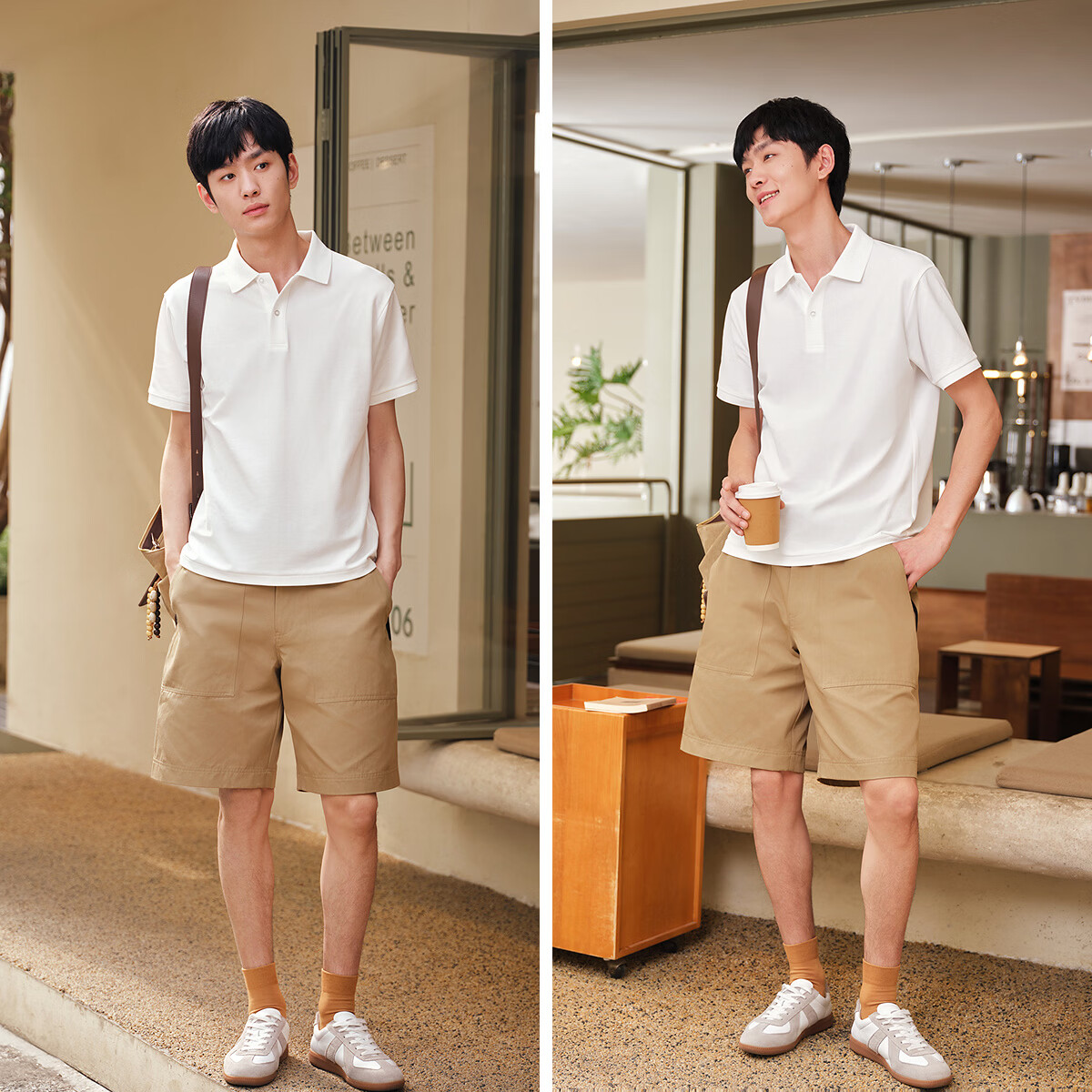 森马(Semir)POLO衫男夏季经典翻领针织衫2026新款吸湿速干上衣 本白10102 L