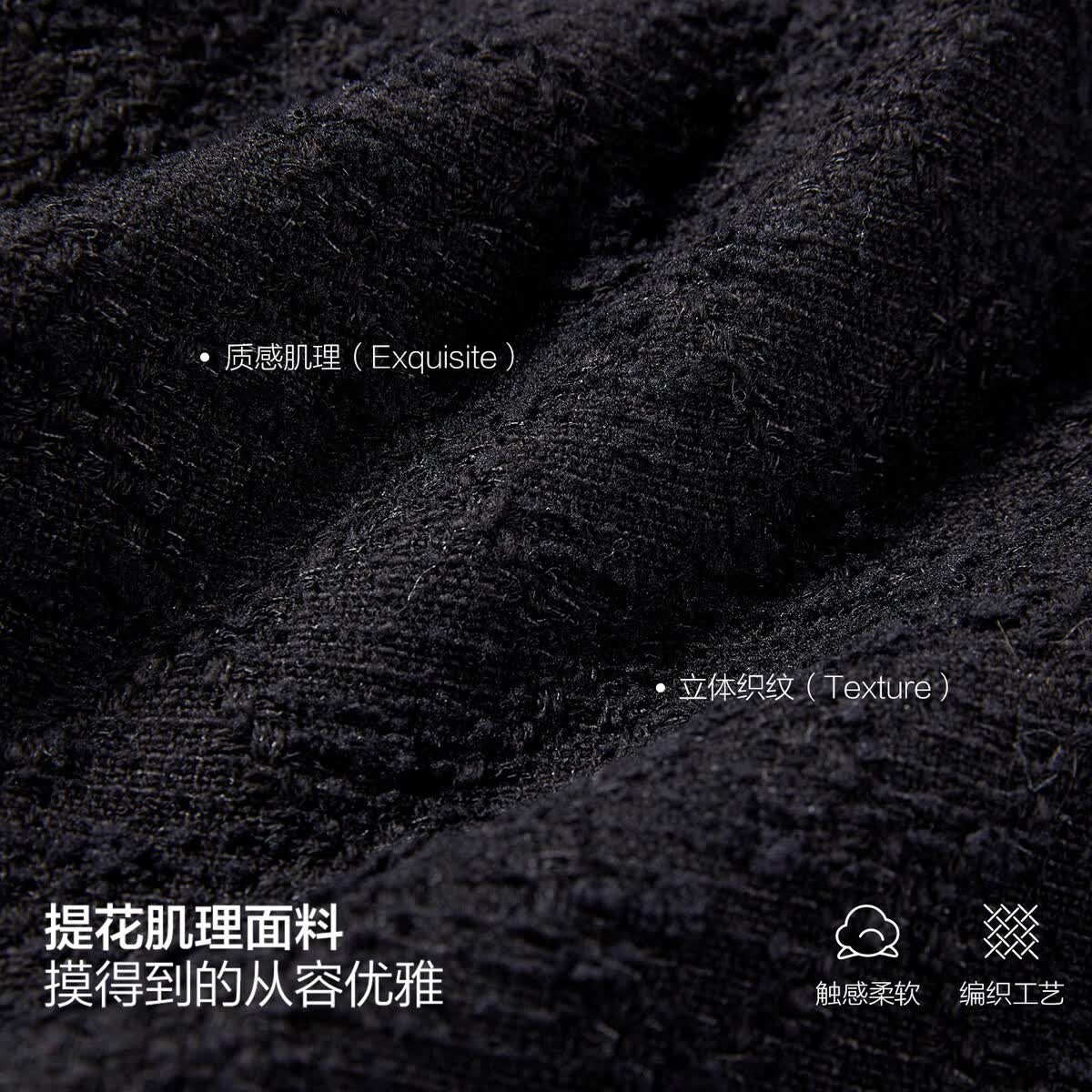 太平鸟秋冬外套集合链接新款女装小香风机车服PU外套冬装夹克 短外套黑 S