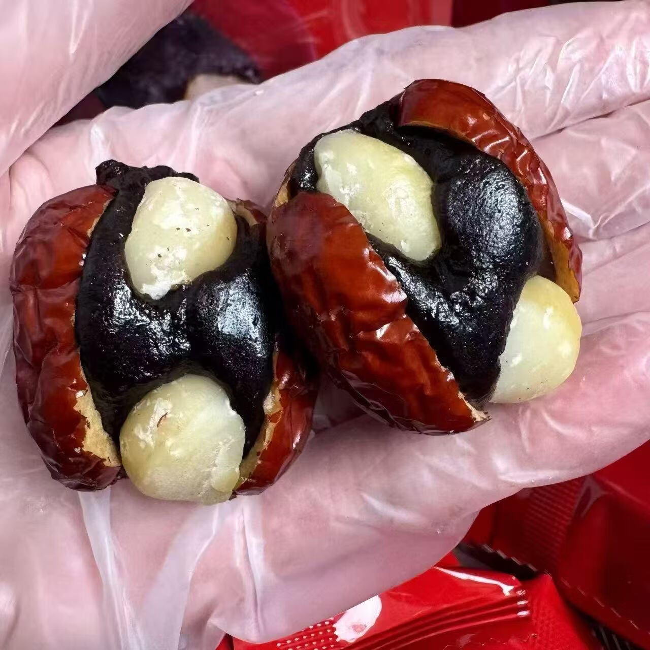 一品玉抱福枣暴富枣红枣夹血糯米夏威夷果仁 100g*4袋