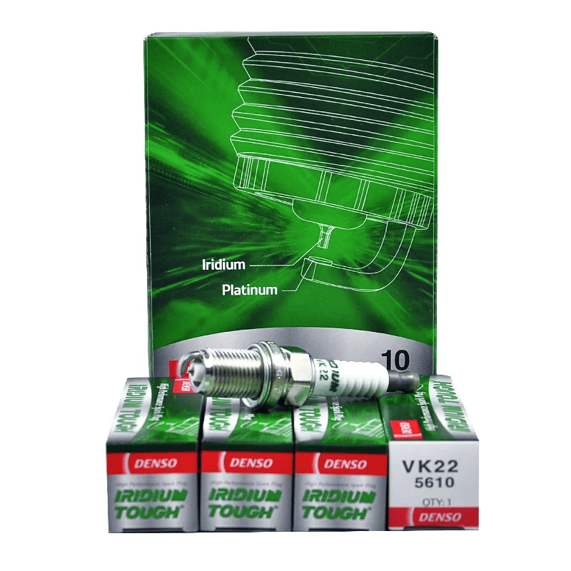 电装(DENSO)原装 双针铱铂金/铱铂金火花塞 原配 适配 VK22四支(适配迈腾,昊锐,奥迪A4L)
