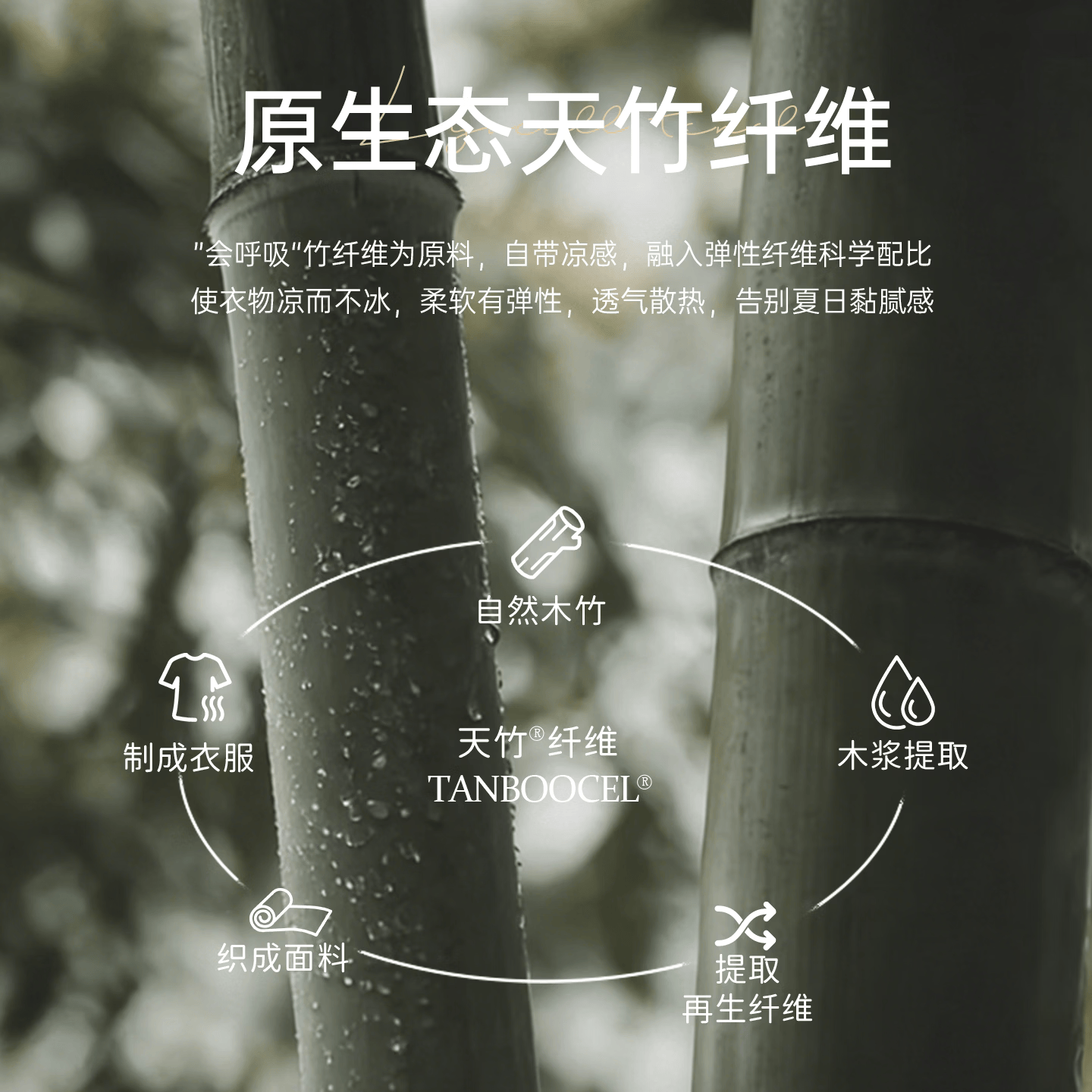木生棉【小奶皮】婴儿内衣套装夏季薄款睡衣宝宝七分袖家居服抑菌竹纤维 浅绿色 90 cm
