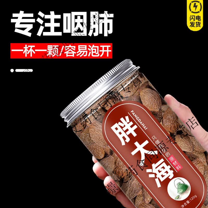同仁堂精选胖大海500g中药材饮片泡茶特级正品胖大海润喉不咳官方店甄选 【手工精选】特级胖大海100g