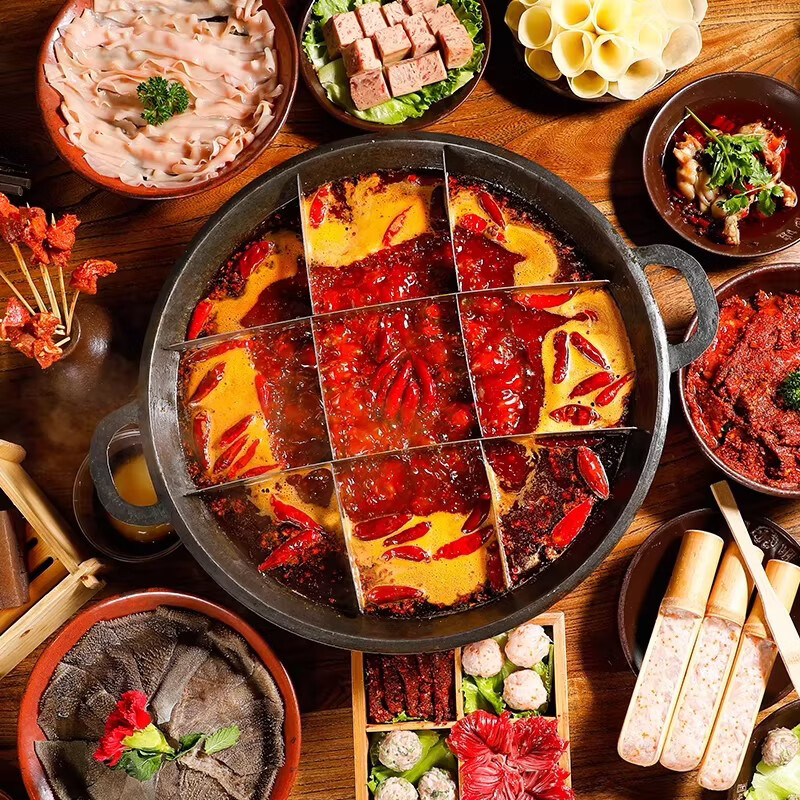 阳家私坊四川特色清油火锅底料家用麻辣香锅料清油商用冒菜麻辣烫小块底料 清油300克*30袋(整箱发) 麻辣清香