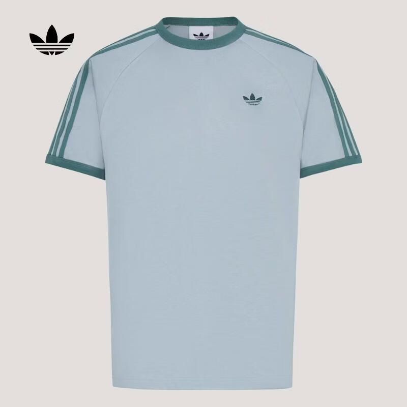 阿迪达斯（adidas）【滔搏运动】三叶草男子3S TEE纯棉亲肤针织运动短袖T恤 KG6322 L