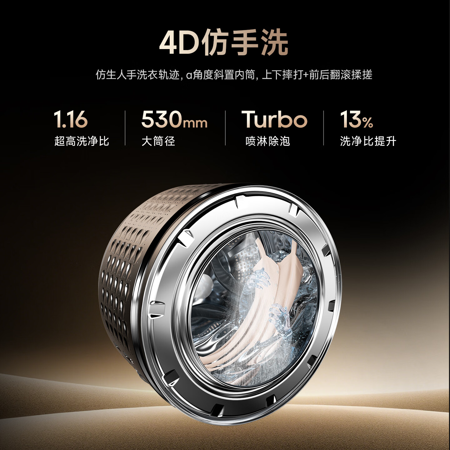 追觅P5滚筒洗衣机10kg全自动家用超薄平嵌DD变频电机大容量变频冷水护色洗觅耀蓝DWF10P50NACN