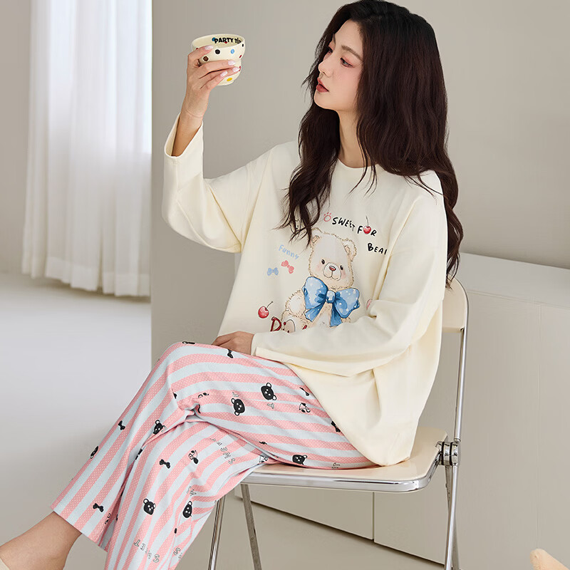 都市丽人纯棉睡衣套装仅需66.9元