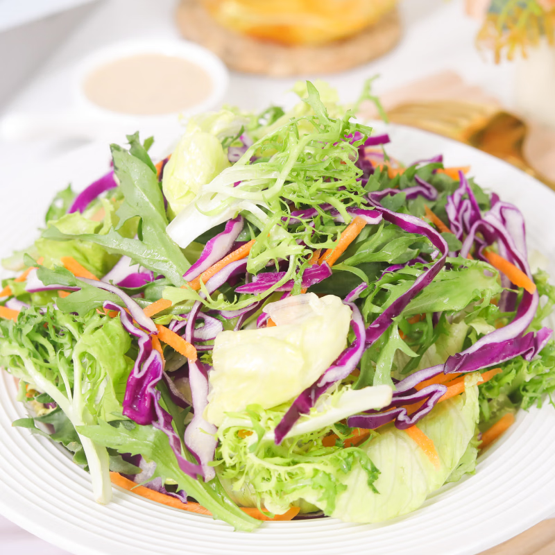 一号农场益生菌羽衣甘蓝奇亚籽沙拉汁轻食酱汁油醋汁牛排调料蔬菜沙拉拌酱 3包田园+益生菌沙拉汁200g