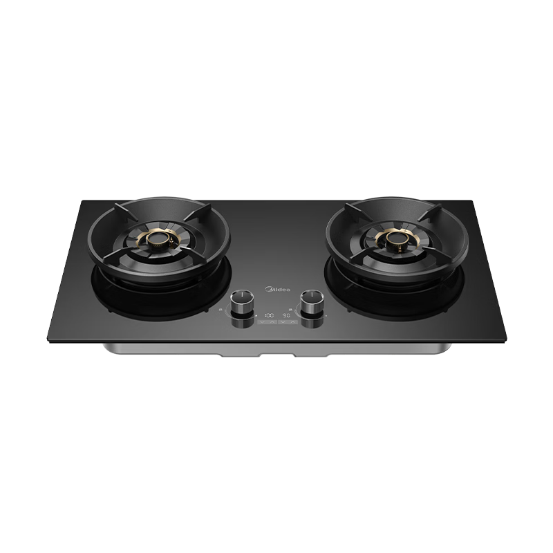 美的（Midea）【天然气】家用5.2KW大火力燃气灶双边定时灶台嵌两用双灶72%高热效搭配蒸汽洗系列灶JZT-AK7